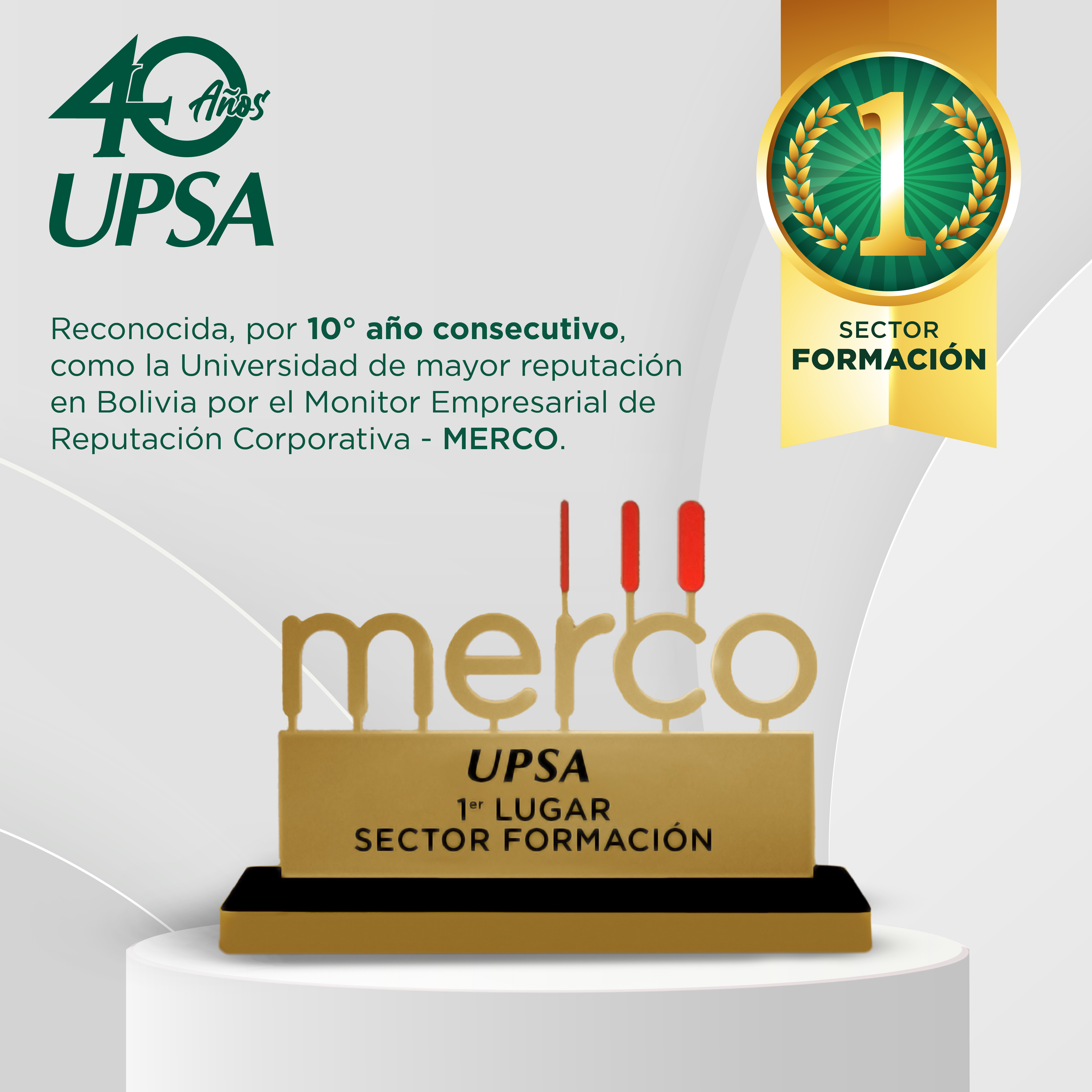 UPSA es la Universidad número 1 en el MERCO 
